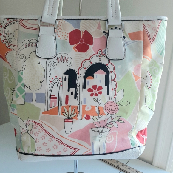 TALBOTS GRAPHIC PURSE - Picture 1 of 6